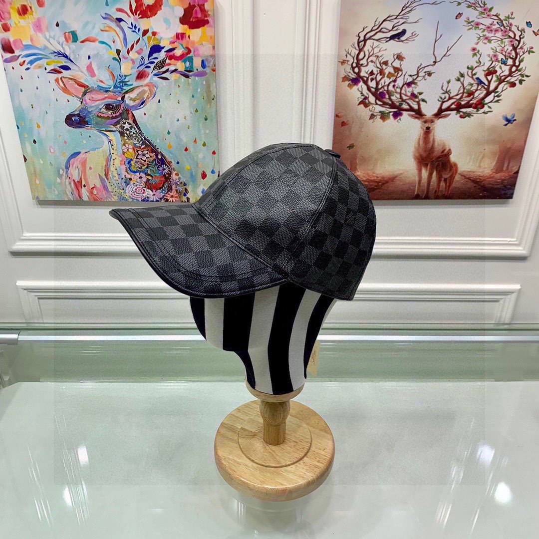 Louis Vuitton LV Get Ready Cap Damier Black LV Cap - Soul Replicas