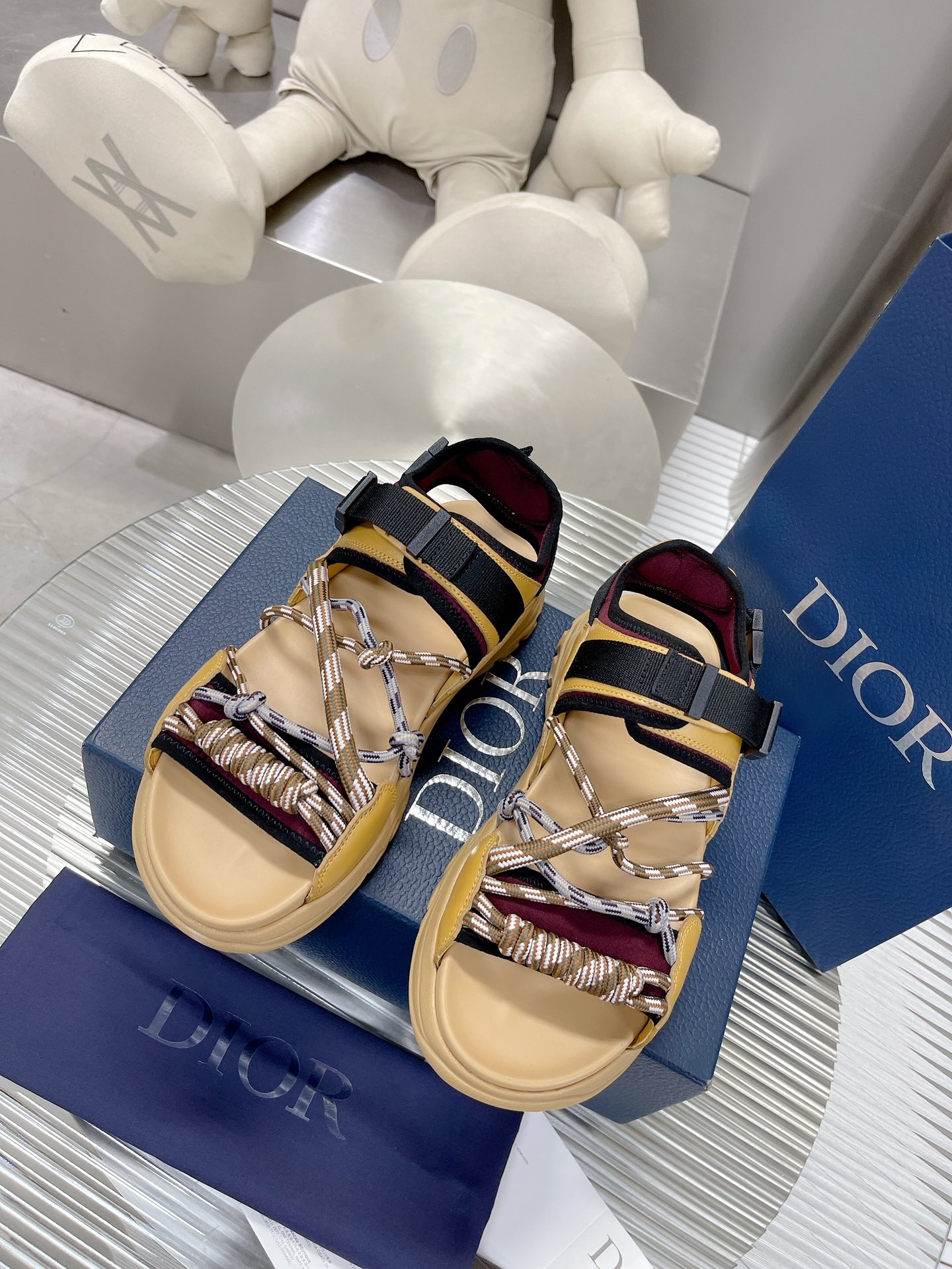 Christian Dior Women's Dior H-Town Sandal Yellow For Women CD - Soul Replicas