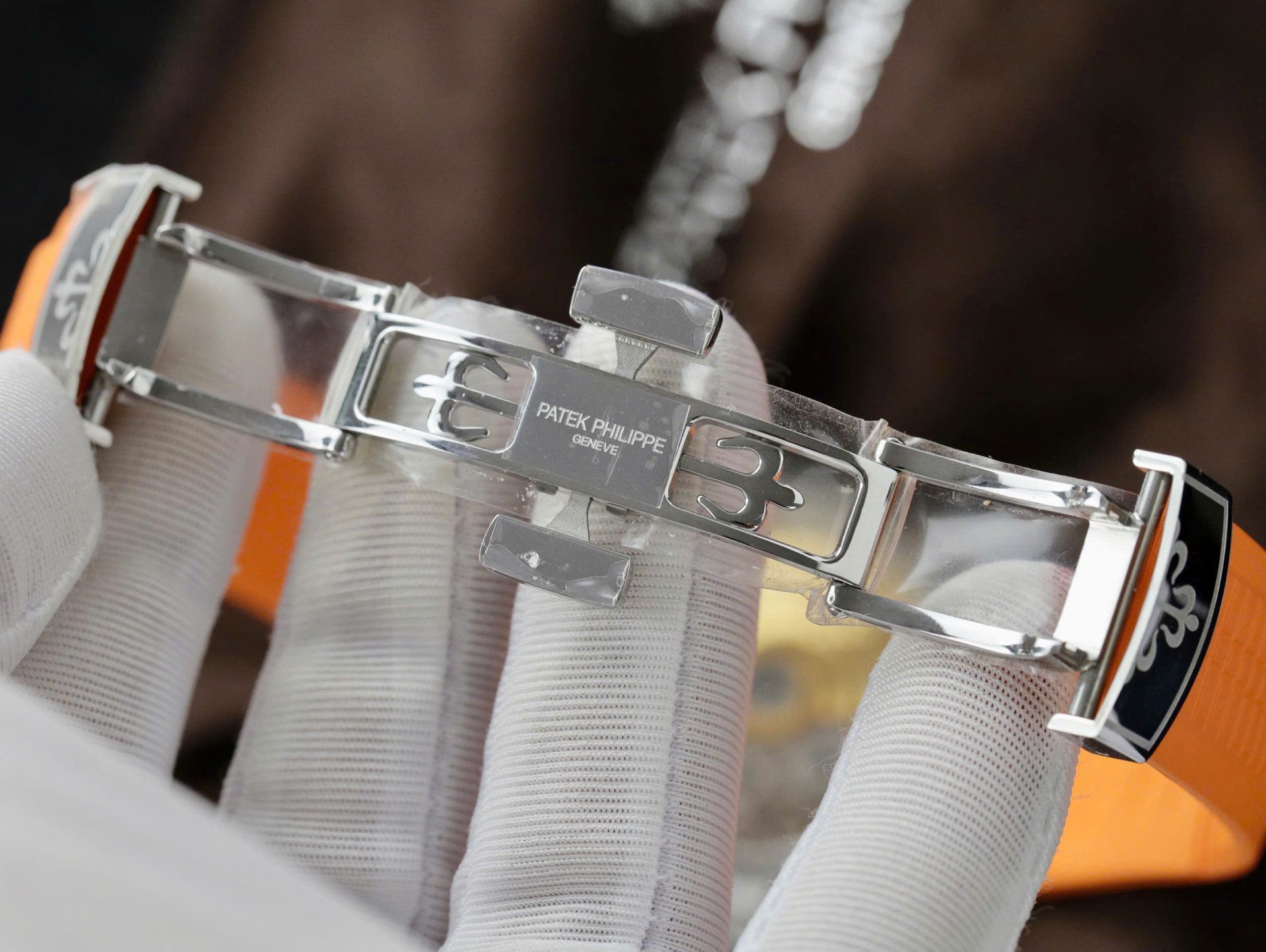 Patek Philippe Aquanaut 5968A Replica 11 Watch Orange Rubber Strap 42.2mm - Soul Replicas