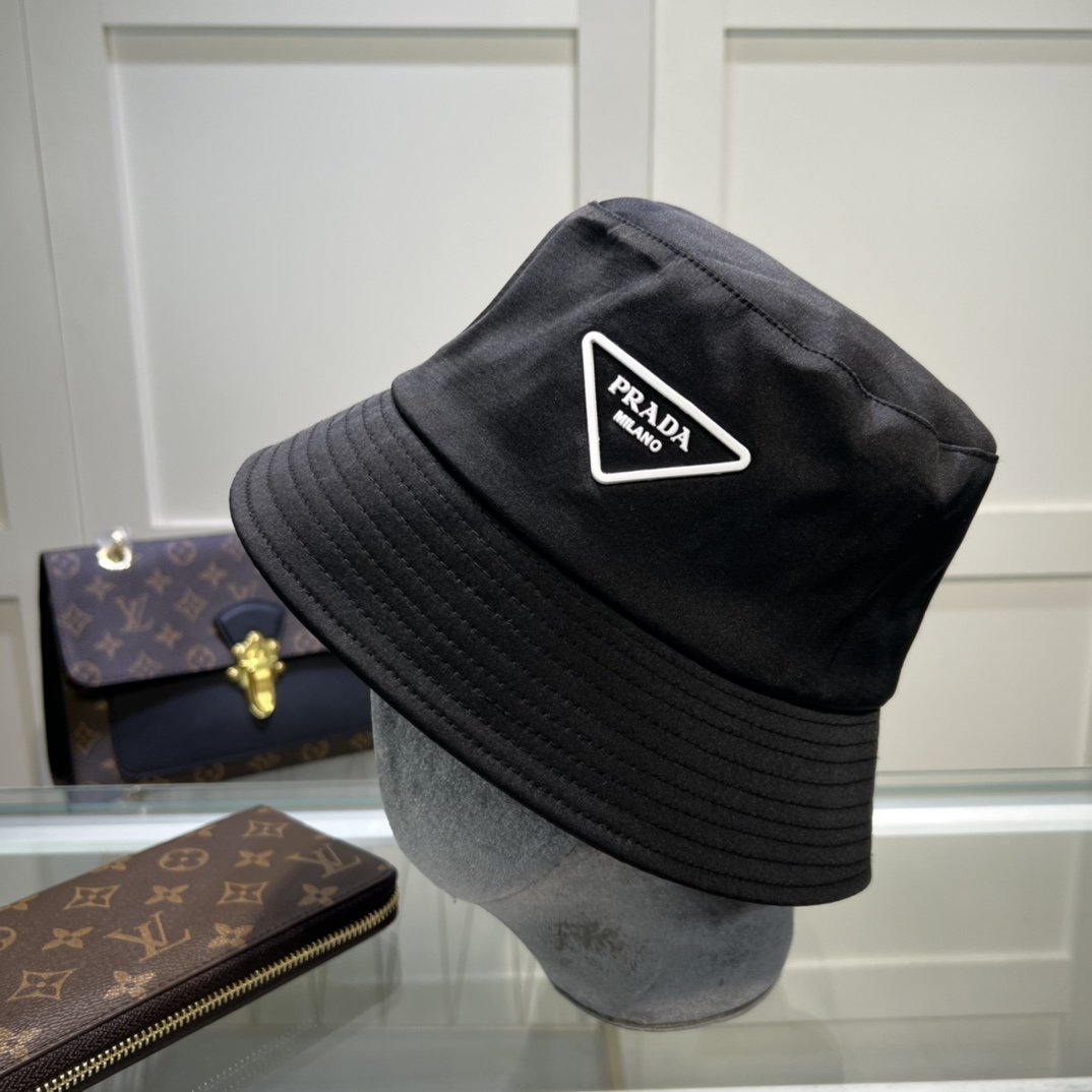 Prada Re-Nylon Bucket Hat Black Prada Hat - Soul Replicas