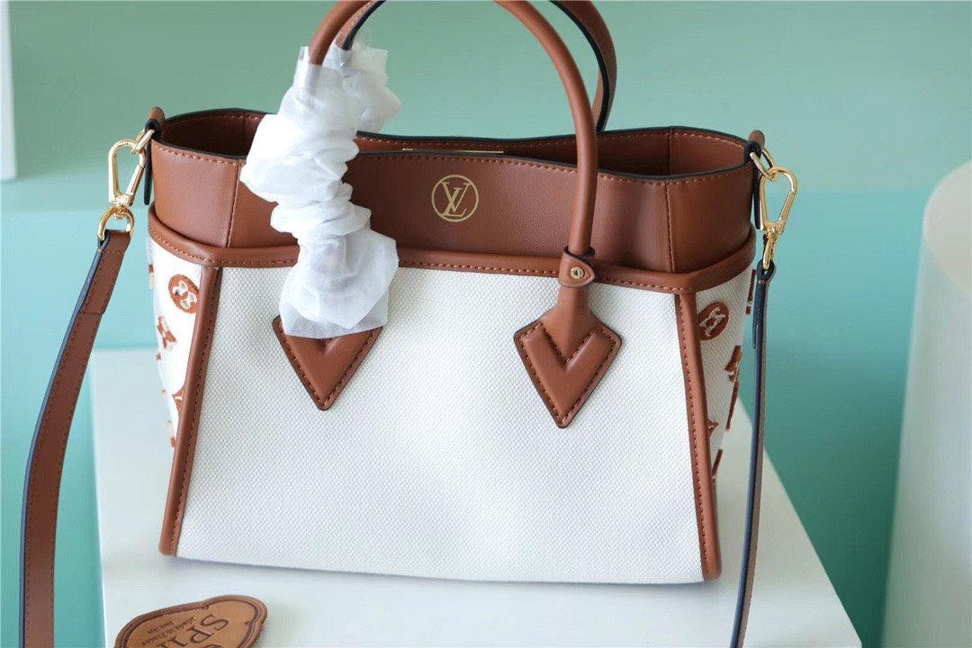 Louis Vuitton On My Side PM Bag Monogram Flower For Women 25cm/9.8 Inches Caramel Brown LV M59905 - Soul Replicas