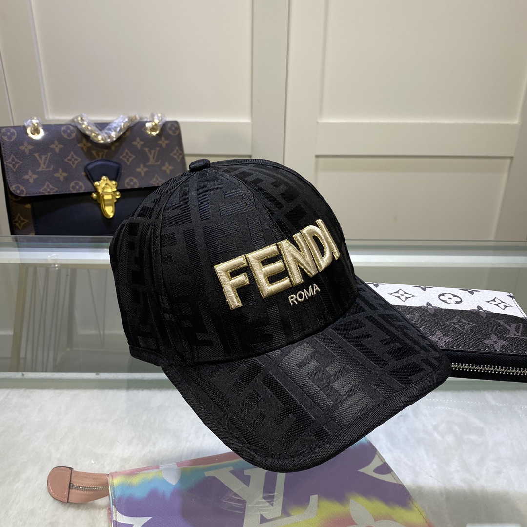 Fendi Baseball Cap Black Fendi Cap - Soul Replicas