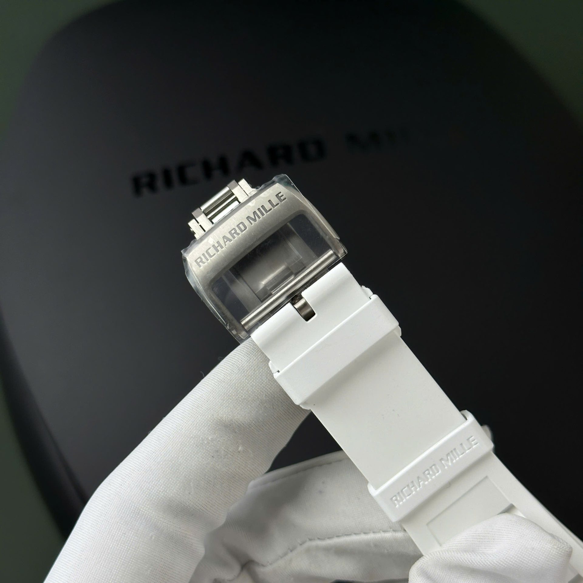 Richard Mille Best Replica Watch RM055 White Ceramic Rubber Strap ZF Factory 45mm - Soul Replicas