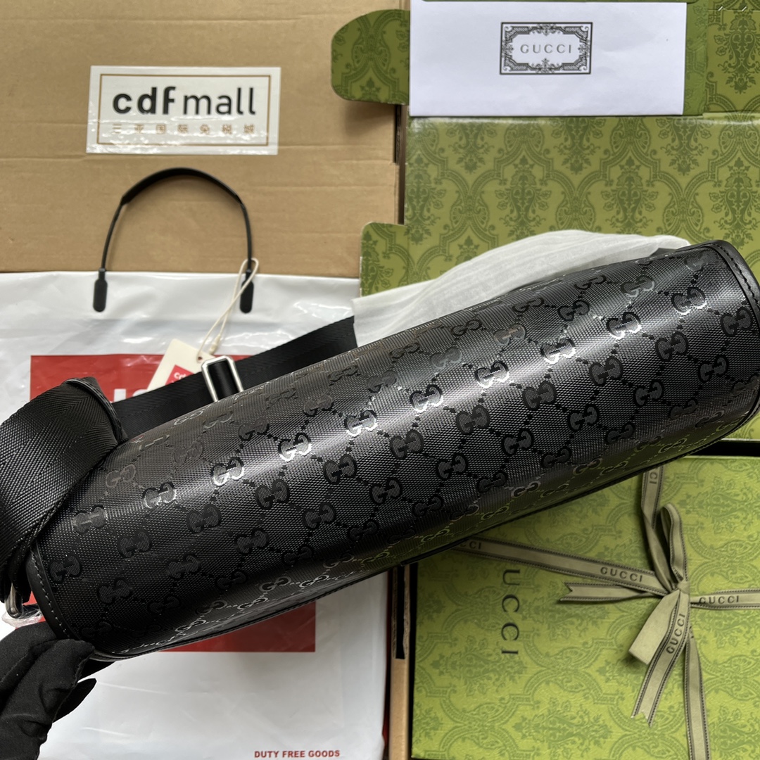 Gucci Imprime Medium Messenger Bag Black For Women. Women-s Bags 12in/30.5cm Gucci - Soul Replicas