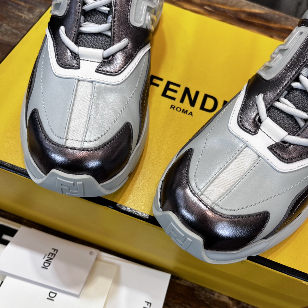 Fendi Nubuck Faster Light Blue For Women - Soul Replicas