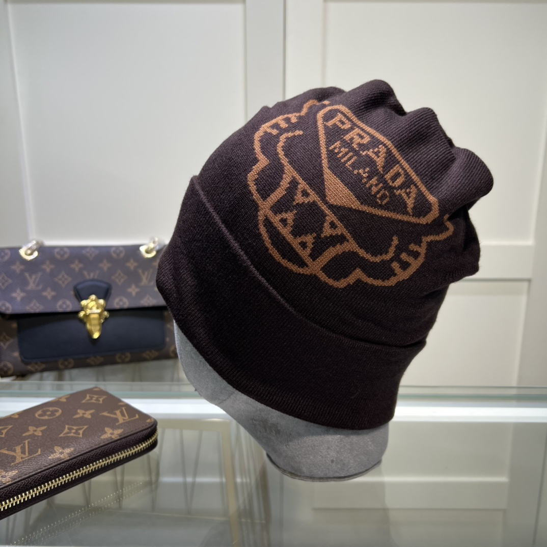 Prada Beanie In Brown - Soul Replicas