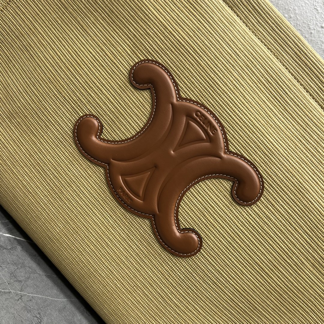 Celine Large Cabas Thais In Textile Natural / Tan For Women 16in/41cm 196762DST.02NT - Soul Replicas