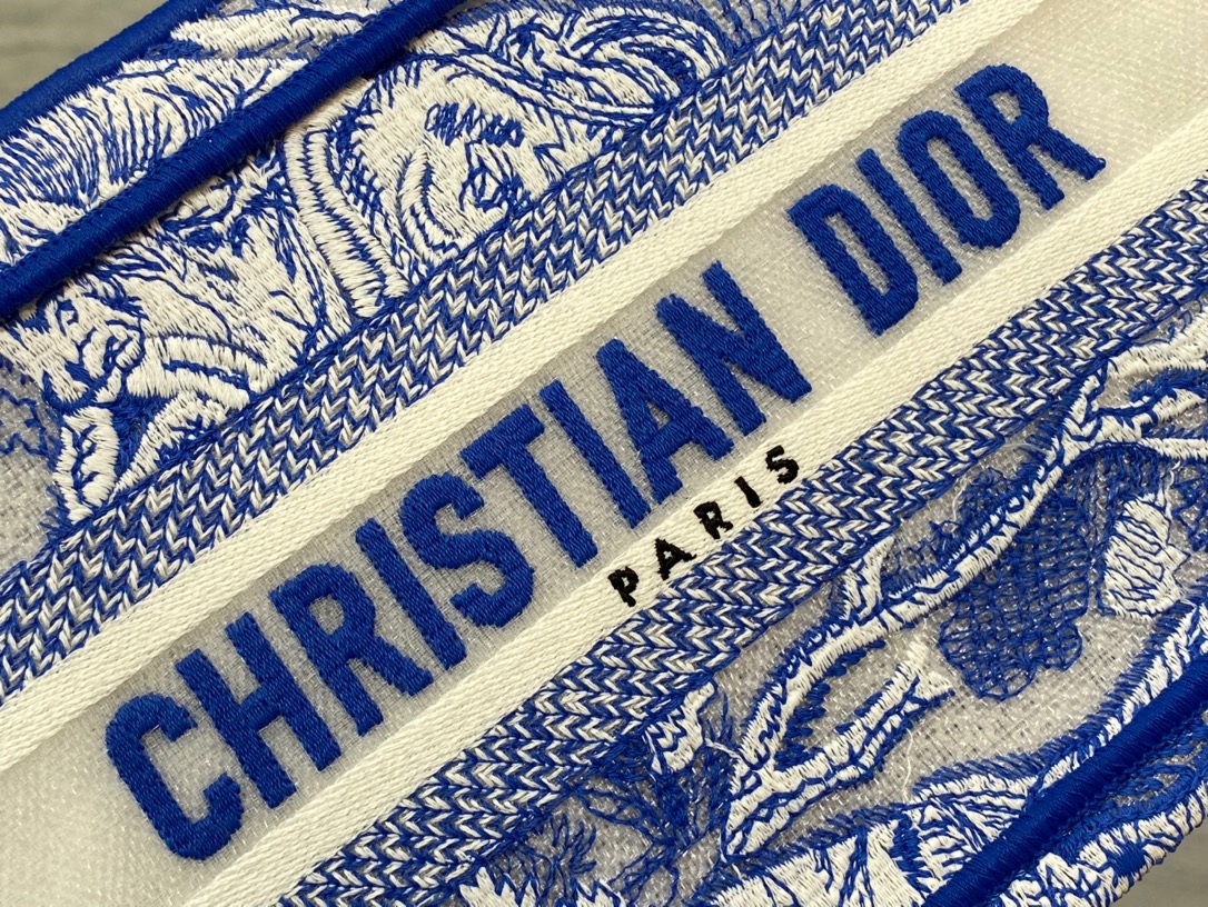 Christian Dior Mini Dior Book Tote Blue. For Women Women's Handbags 22.5cm/9in CD - Soul Replicas
