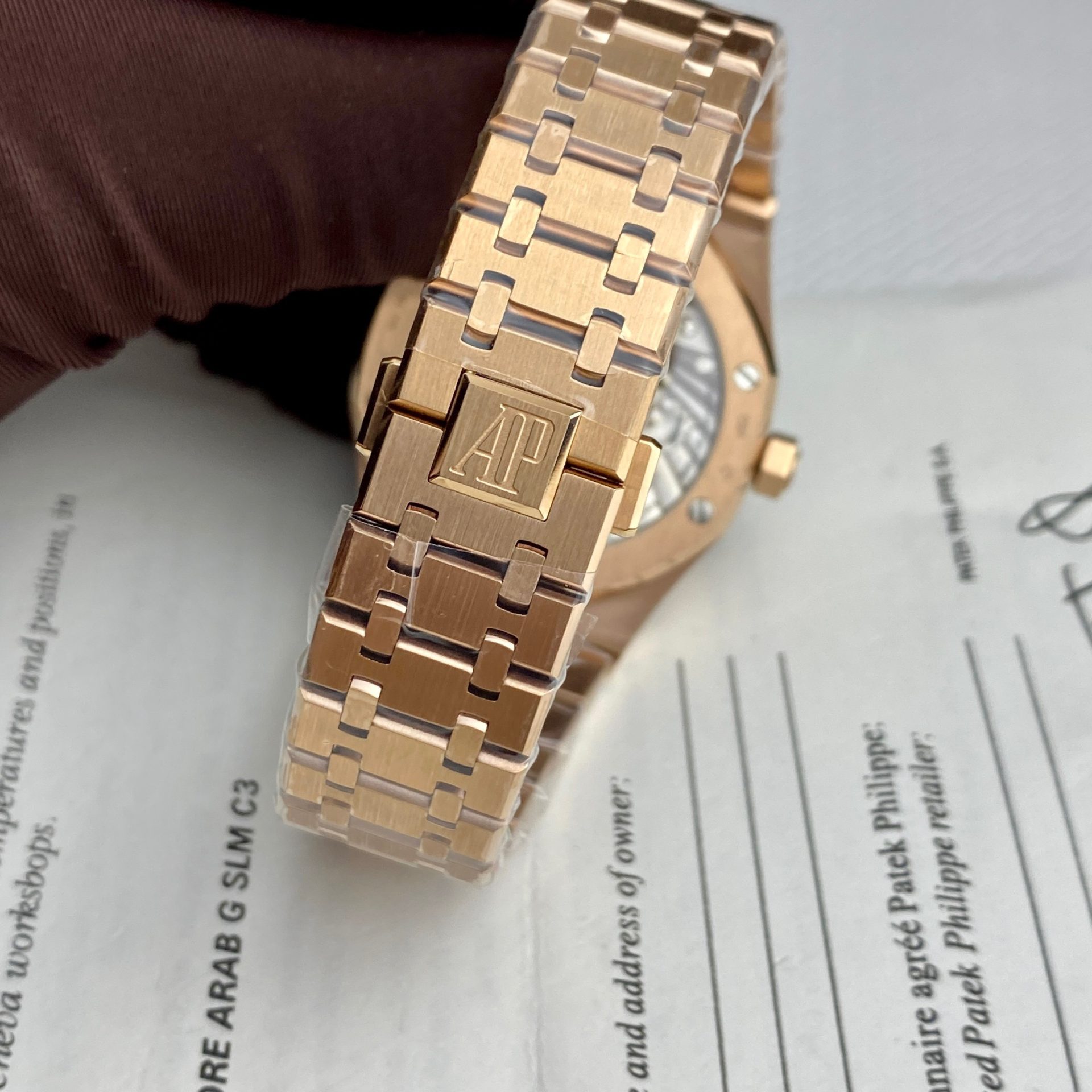 Audemars Piguet Replica Watch Royal Oak Tourbillon Rose Gold 26522OR Dial Blue 41mm - Soul Replicas