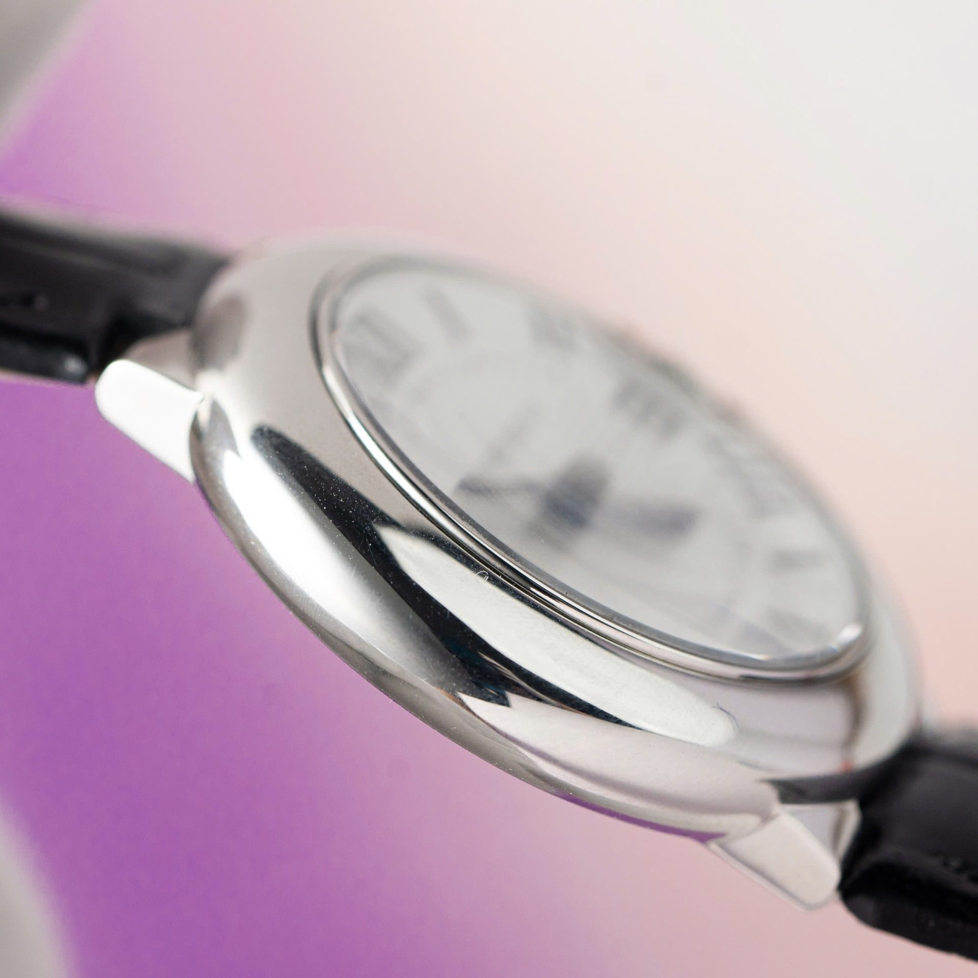 Cartier Ballon Bleu Women-s Replica 11 Watch White Dial Black Leather Strap 28mm - Soul Replicas