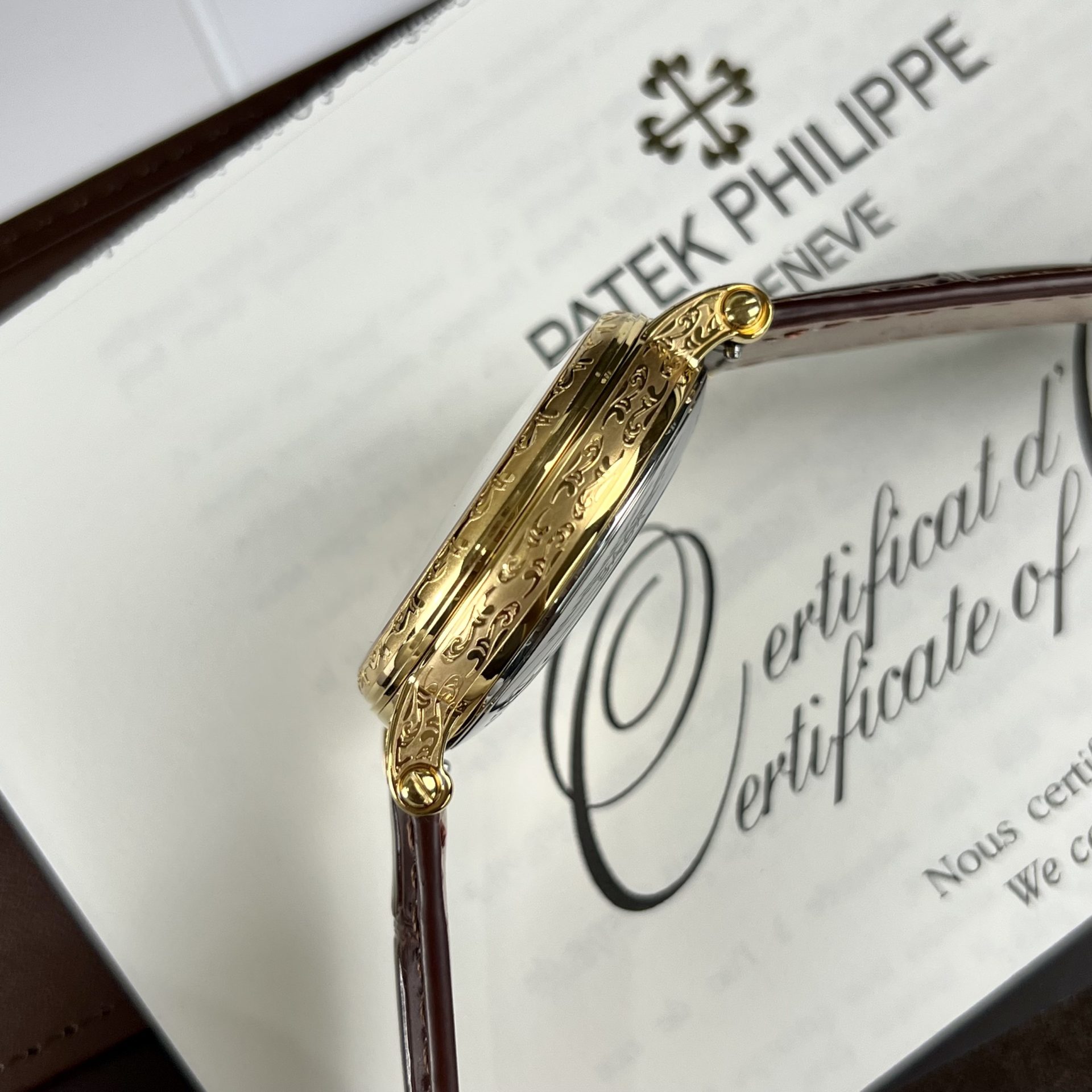 Patek Philippe Replica Watch Grand Complications 5160R Leather Strap 38mm - Soul Replicas