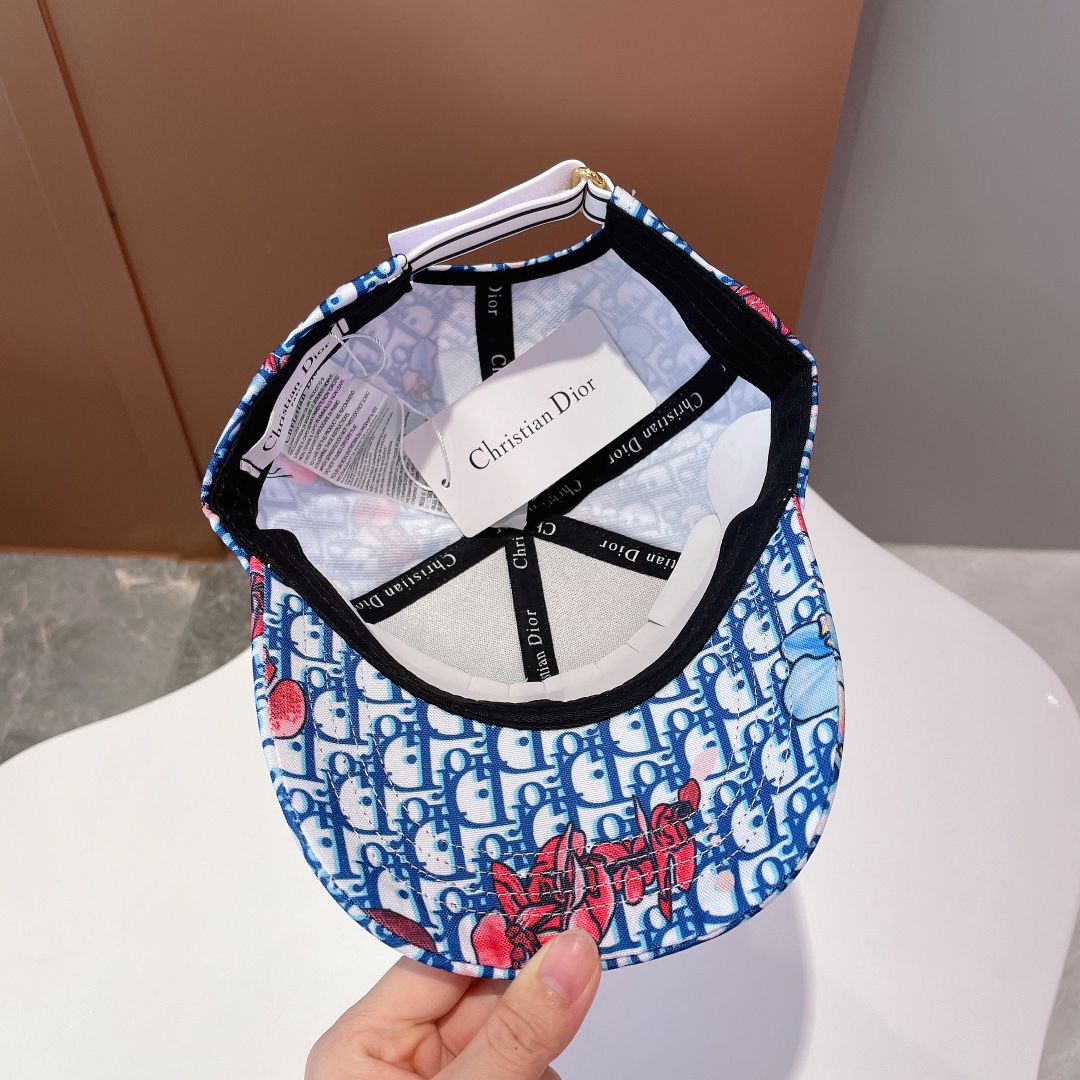 Christian Dior Baseball Cap White/Blue Cap - Soul Replicas