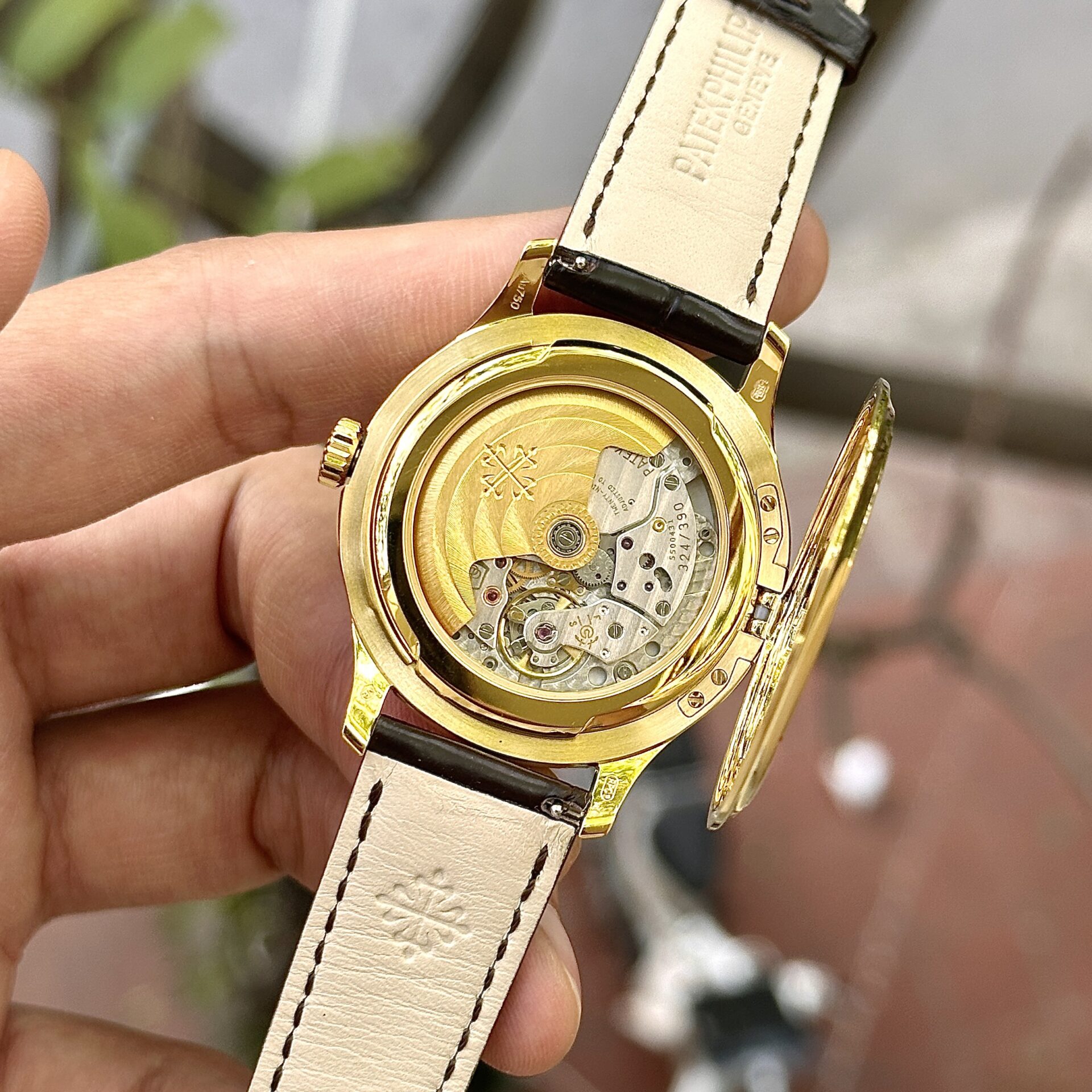 Patek Philippe Calatrava 5227J Replica Watch Leather Strap 3K Factory 39mm - Soul Replicas