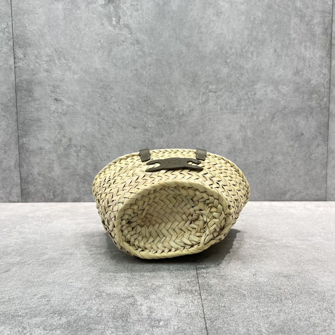 Celine Teen Triomphe Classic Pannier Tote Dark Green For Women 8in/20cm - Soul Replicas