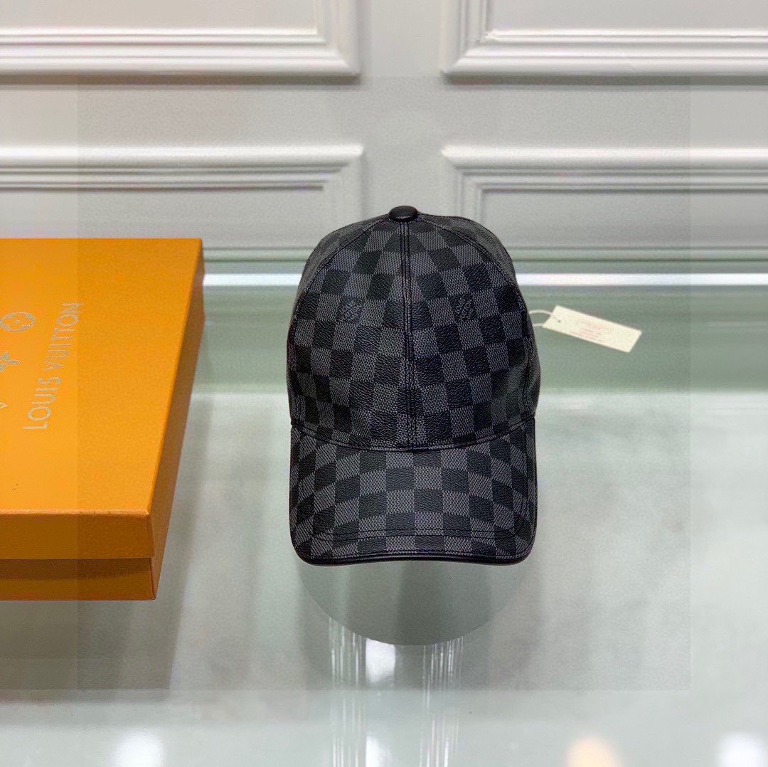 Louis Vuitton LV Get Ready Cap Damier Black LV Cap - Soul Replicas