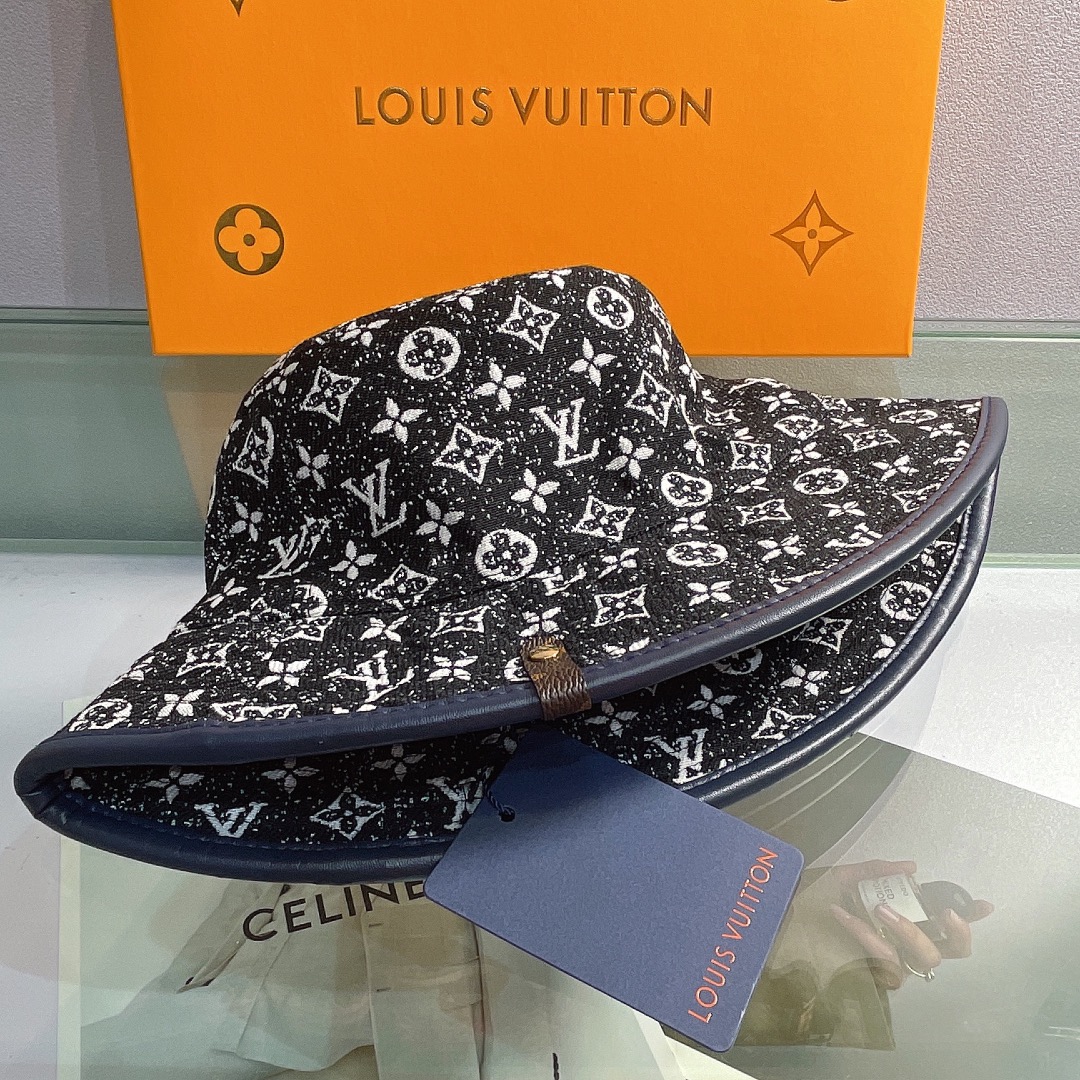 Louis Vuitton Buddy Bucket Hat In Black - Soul Replicas