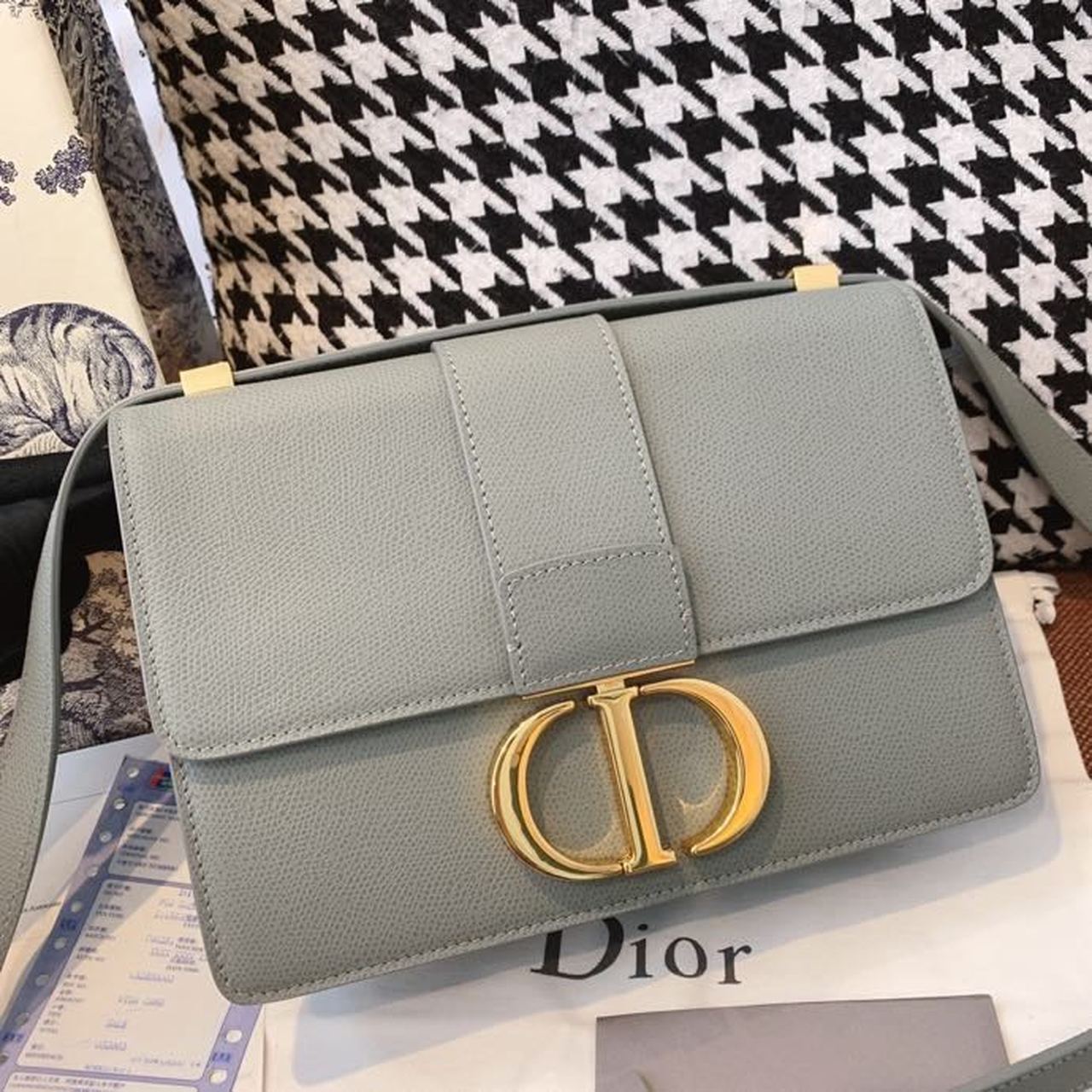Christian Dior Medium 30 Montaigne Bag Blue-Gray Box For Women 24cm/9in CD - Soul Replicas