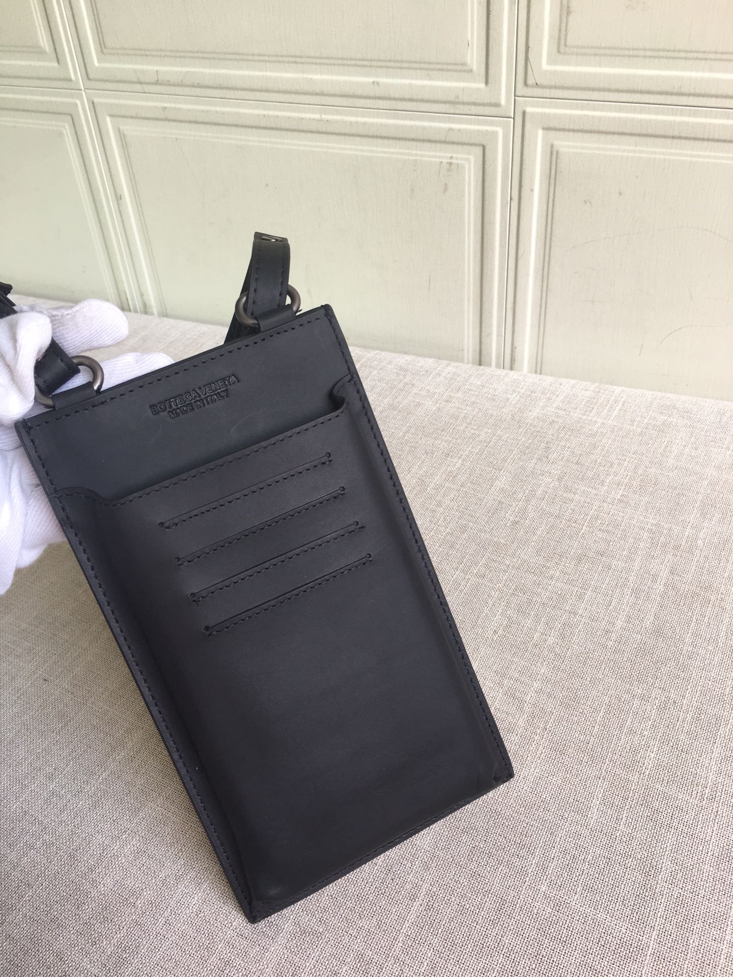 Bottega Veneta Zipped Card Case Shoulder Black. For Women. Women's Bags 7.4in/19cm - Soul Replicas