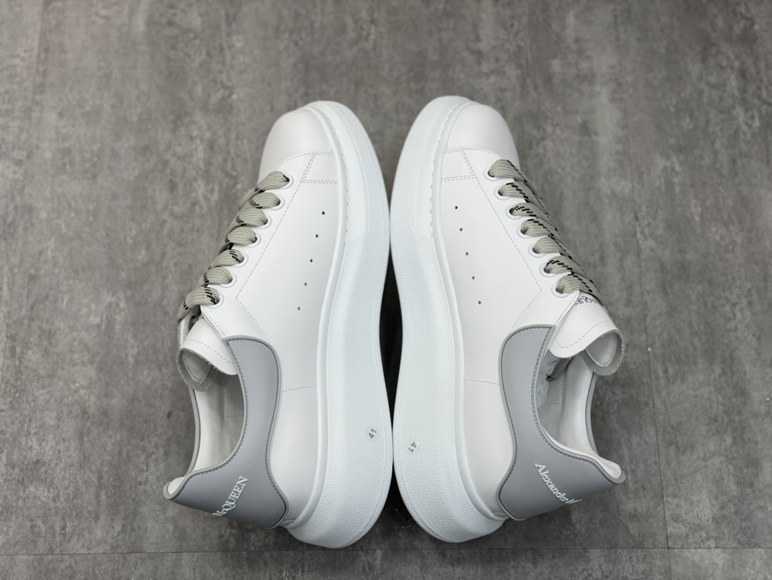 Alexander McQueen Oversized Sneaker White/Grey For Women - Soul Replicas