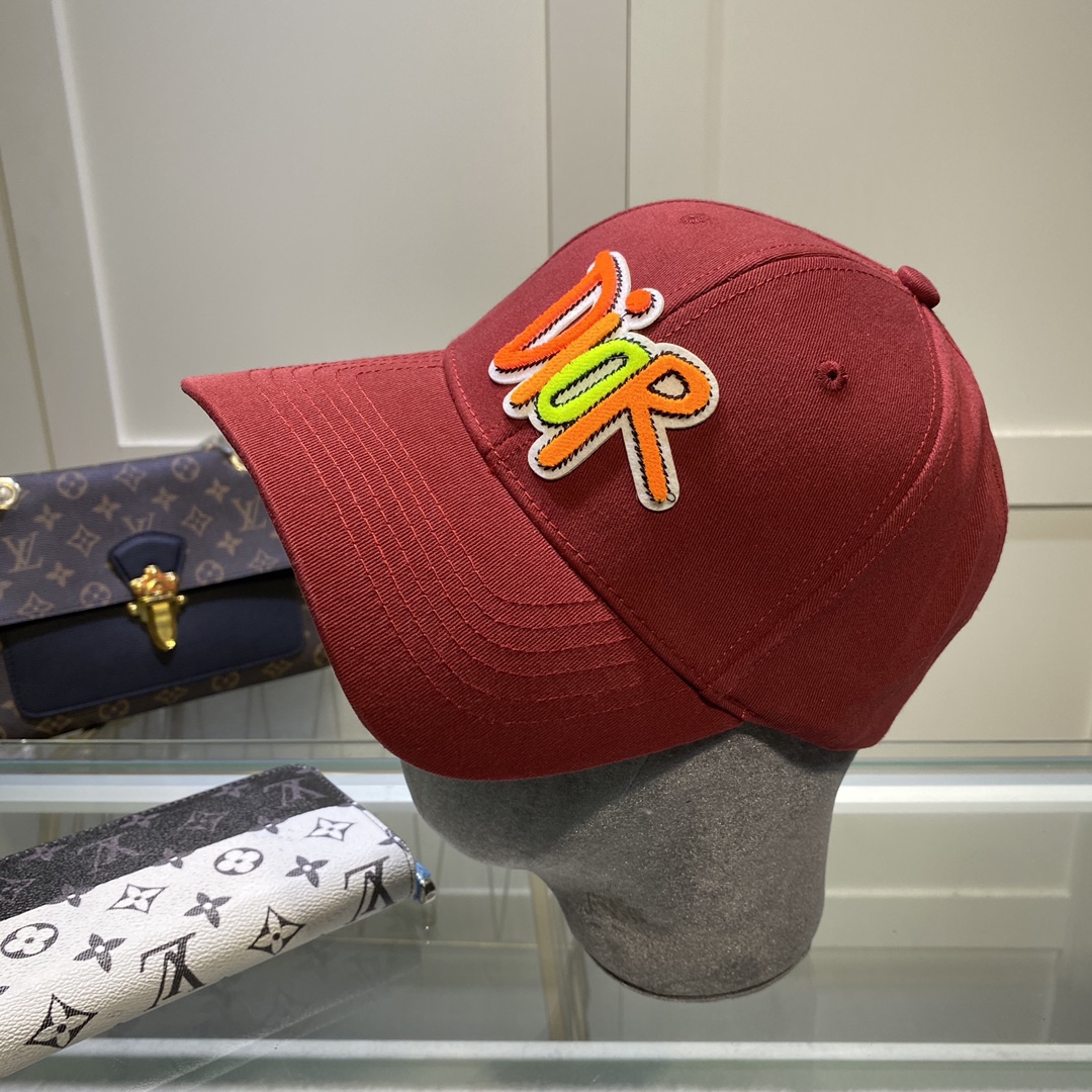 Christian Dior Jack Dior Baseball Cap In Red - Soul Replicas