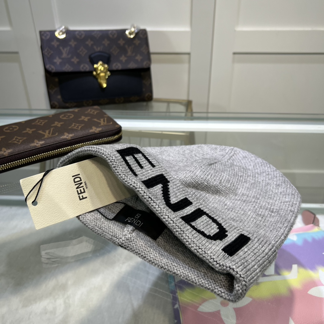 Fendi Beanie In Grey - Soul Replicas