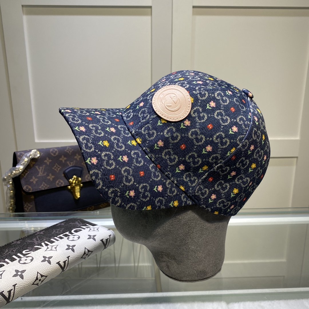 Gucci Canvas Baseball Cap Blue - Soul Replicas