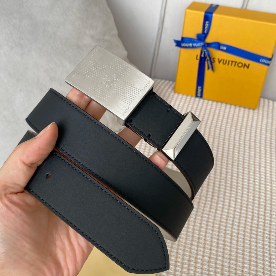 Louis Vuitton Metropole LV Belt Black LV Women Belt - Soul Replicas
