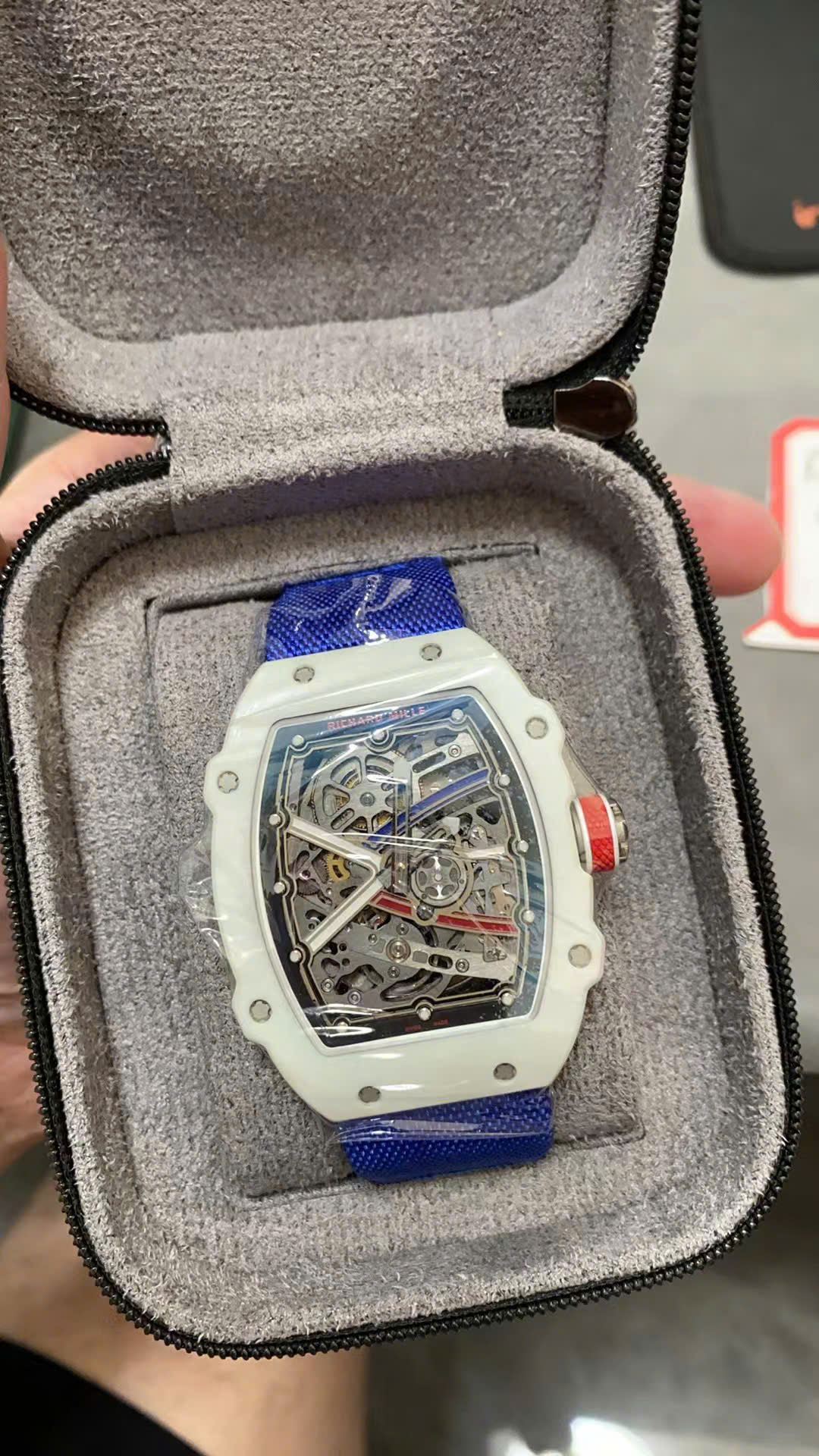 Richard Mille RM67-02 Refined Case White Carbon Super Light 37 Grams 38.7×47.52mm - Soul Replicas