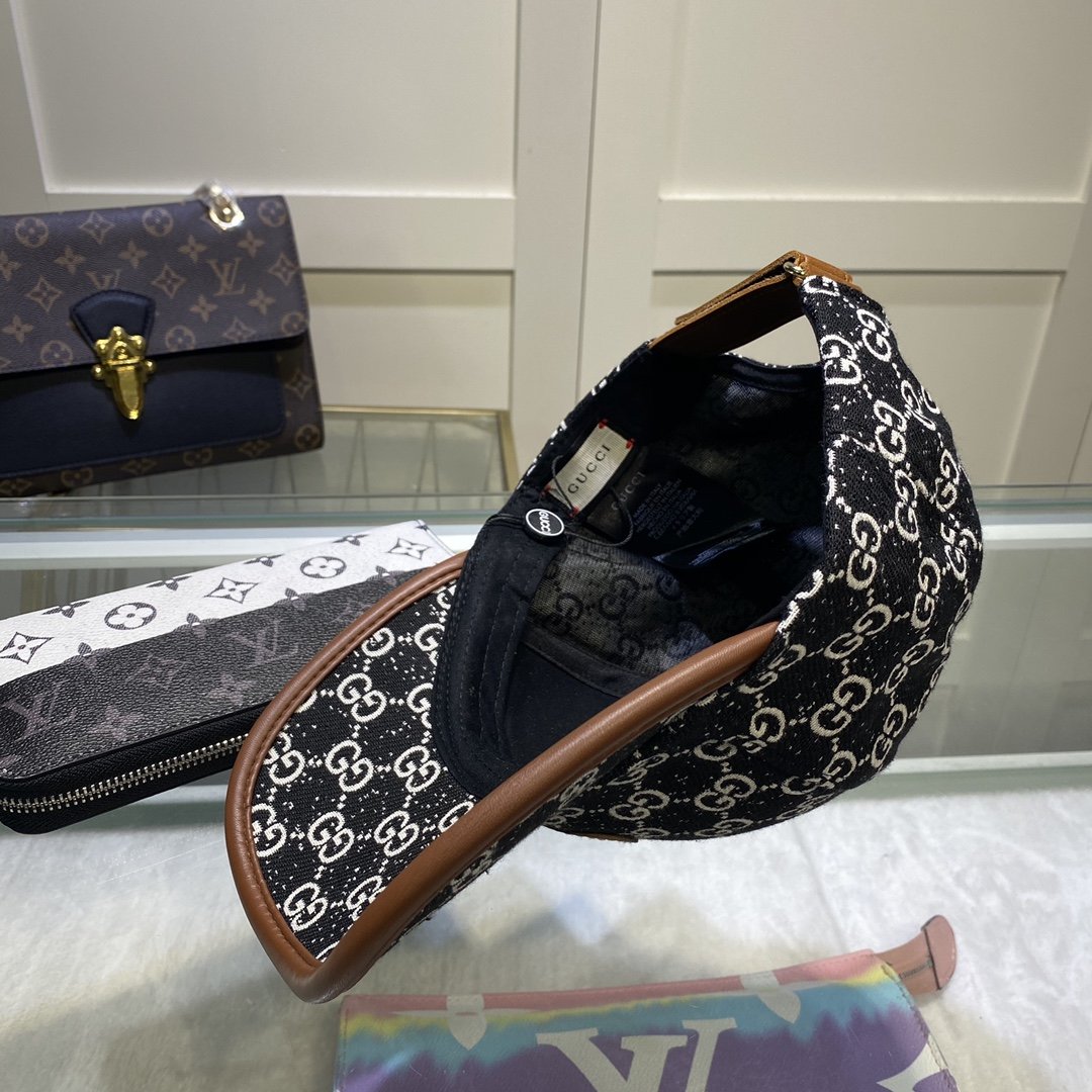 Gucci Canvas Baseball Cap Black - Soul Replicas