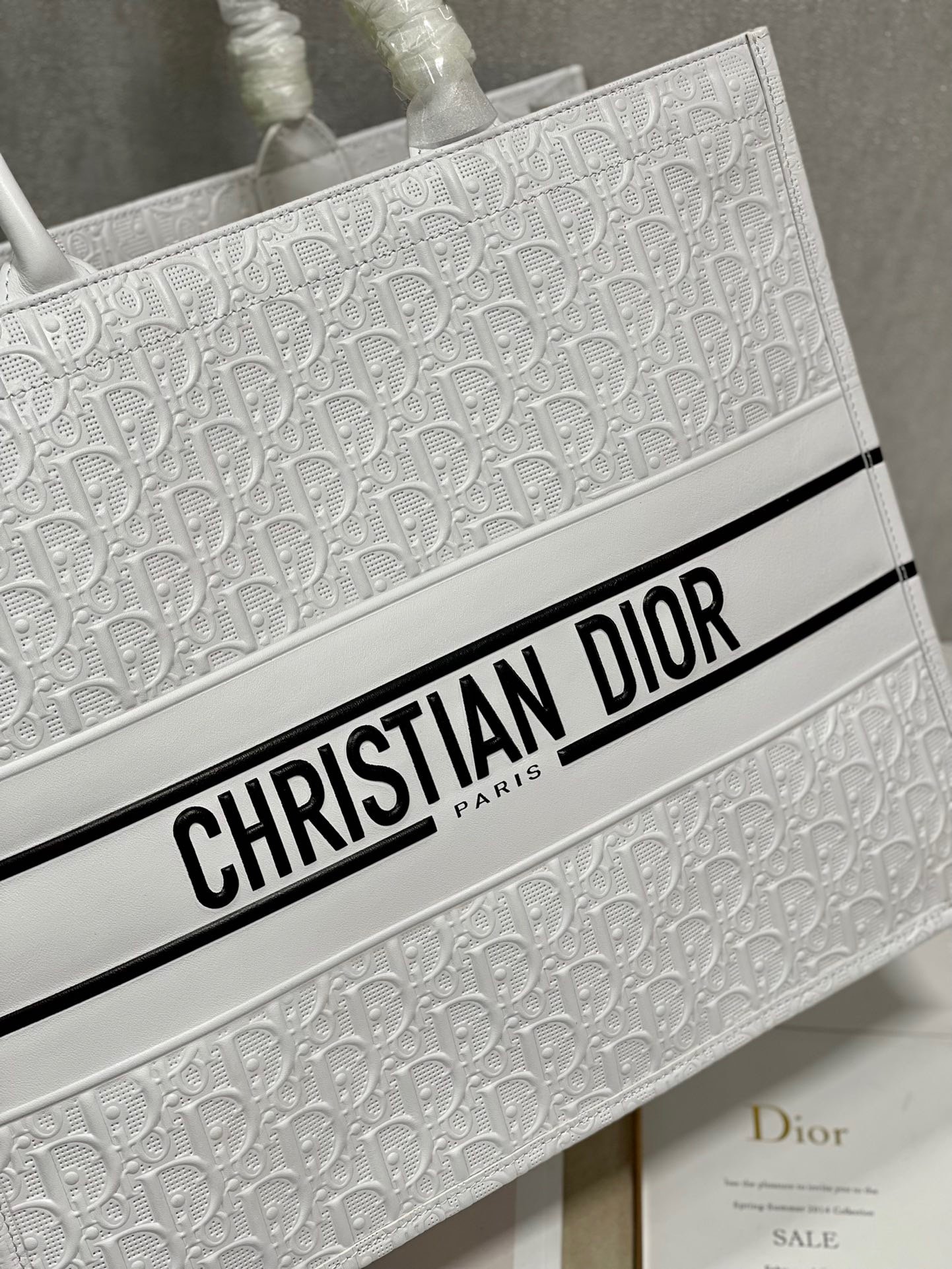 Christian Dior Large Dior Book Tote White. For Women. Women's Handbags 16.5in/42cm CD - Soul Replicas