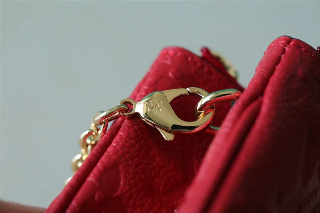 Louis Vuitton Double Zip Pochette Monogram Empreinte Red For Women. Women-s Handbags. Shoulder and Crossbody Bags 7.9in/20cm LV - Soul Replicas