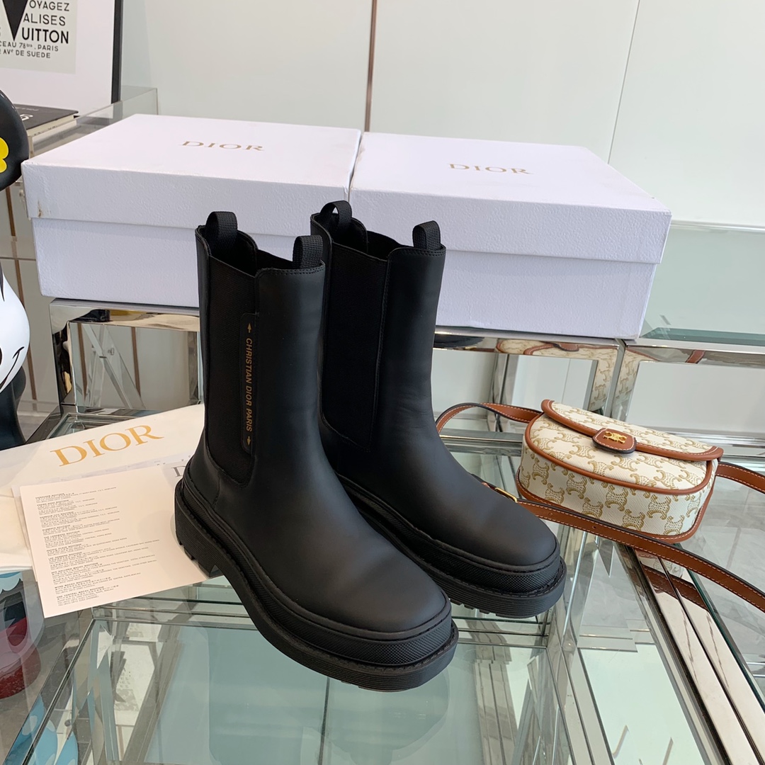 Christian Diorcamp Ankle Boot Black Rubber and Neoprene Black For Women CD - Soul Replicas