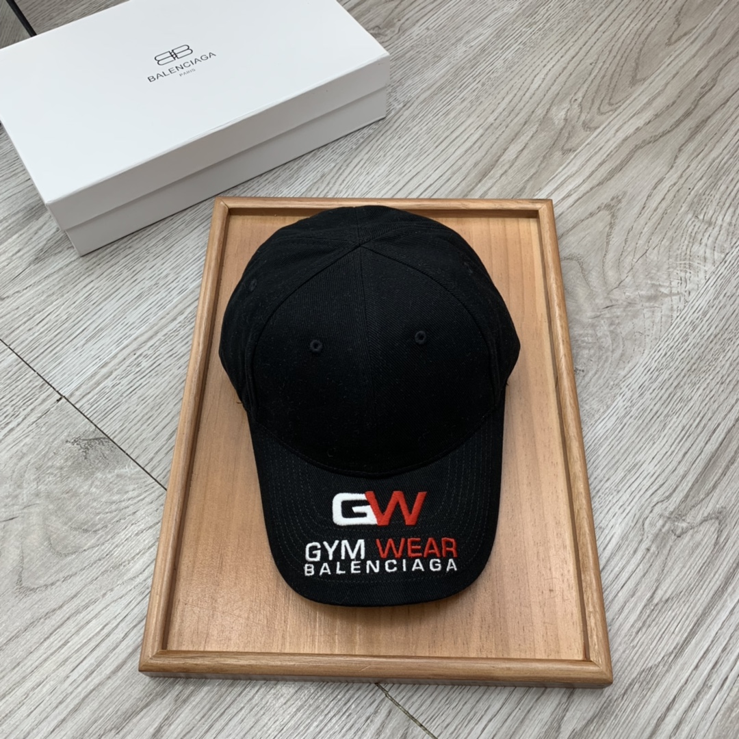 Balenciaga Logo Cap In Black - Soul Replicas