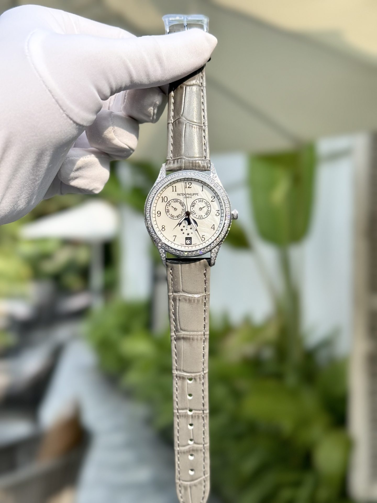 Patek Philippe Best Replica Watches Complications 4947G Gray Leather Strap 38mm - Soul Replicas