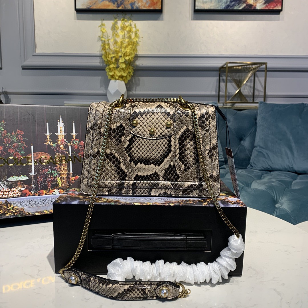 Dolce & Gabbana Medium DG Bag In Printed Solid Pattern Muticolour For Women 9in/23cm DG - Soul Replicas