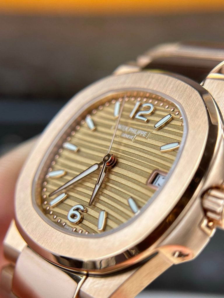 Patek Philippe Replica Watch Nautilus 7010 Rose Gold Womens 32mm - Soul Replicas