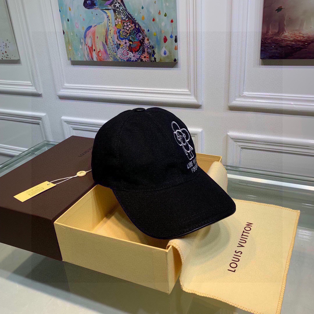 Louis Vuitton Be My Cap Black LV Cap - Soul Replicas