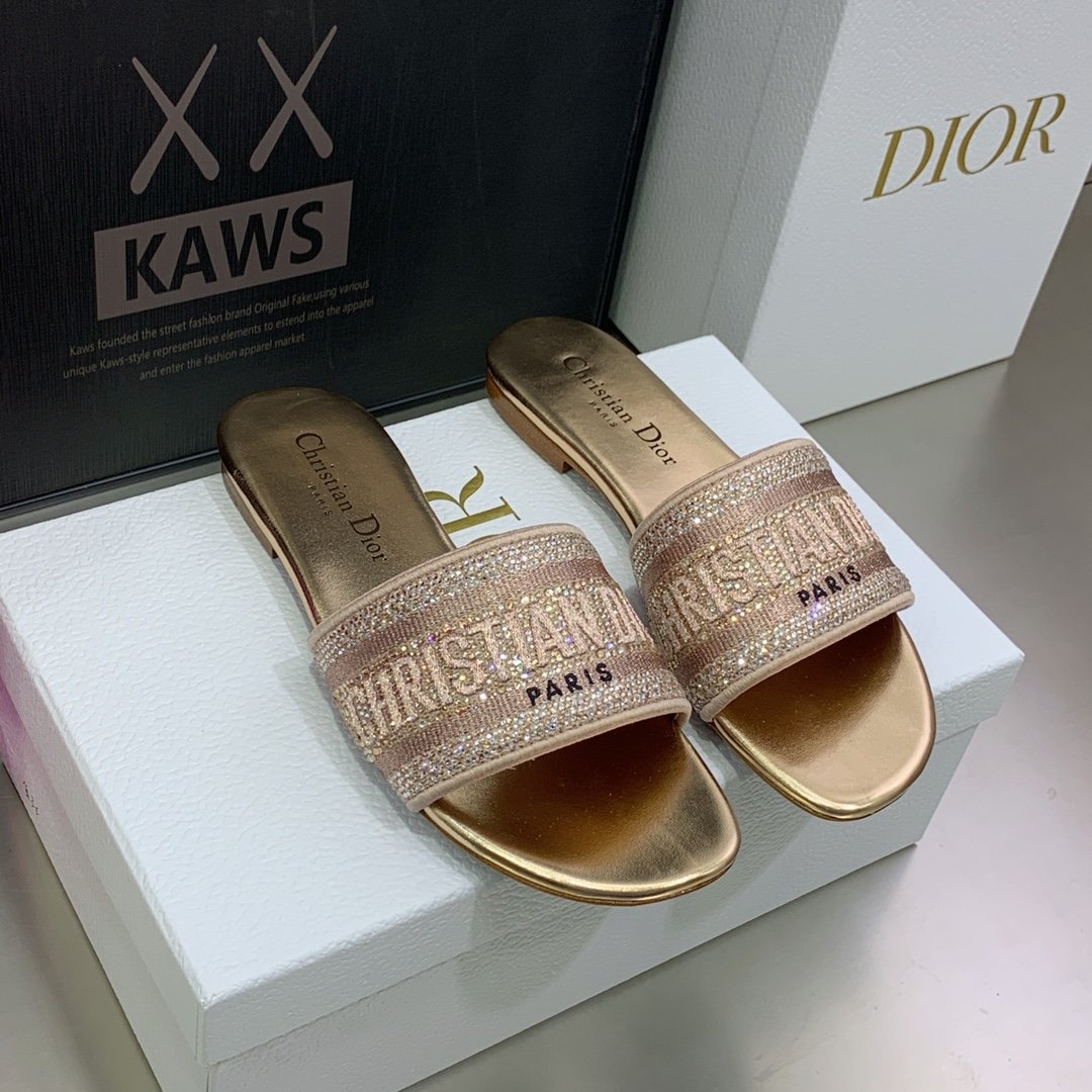 Christian Dior Women's Dway Slide Rose For Women CD KCQ209LCS_S70K - Soul Replicas