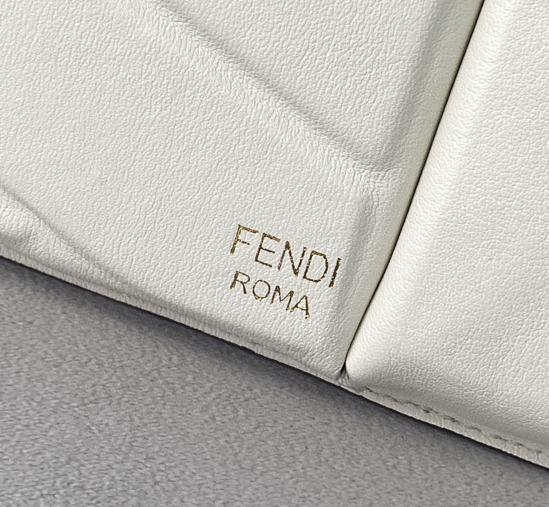 Fendi Bustine 2 Pockets Mini White Bag For Woman 16cm/6in - Soul Replicas