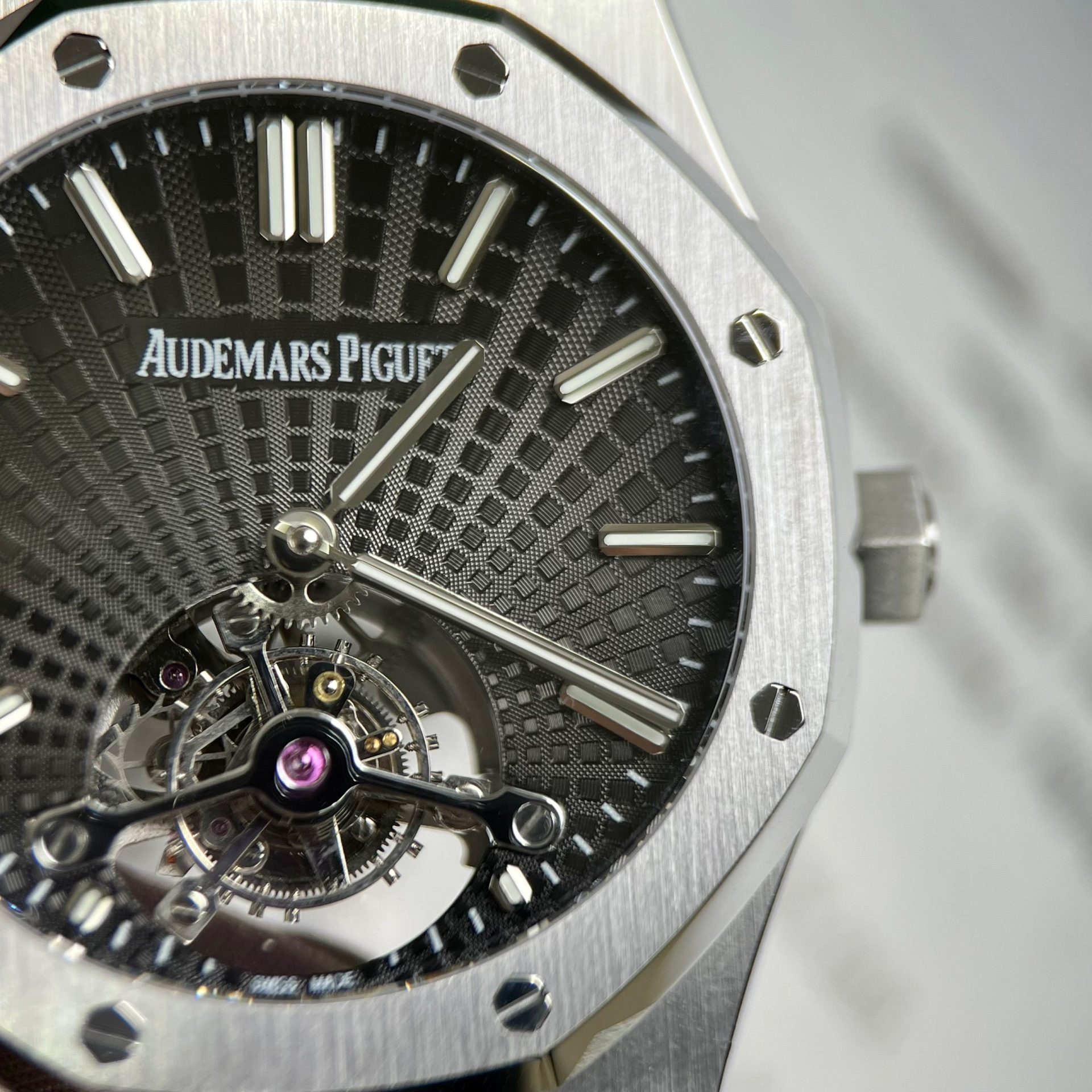 Audemars Piguet Best Replica Watch Royal Oak Tourbillon 26522TI Gray Dial 41mm - Soul Replicas