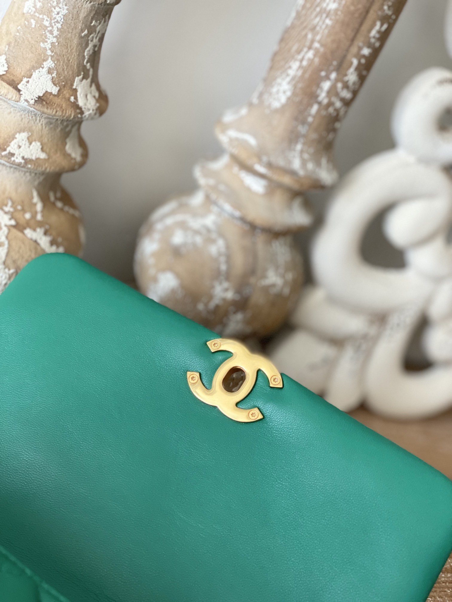 Chanel Classic Diamond Flap Bag Green For Women. Women-s Bags 9.1in/23cm - Soul Replicas