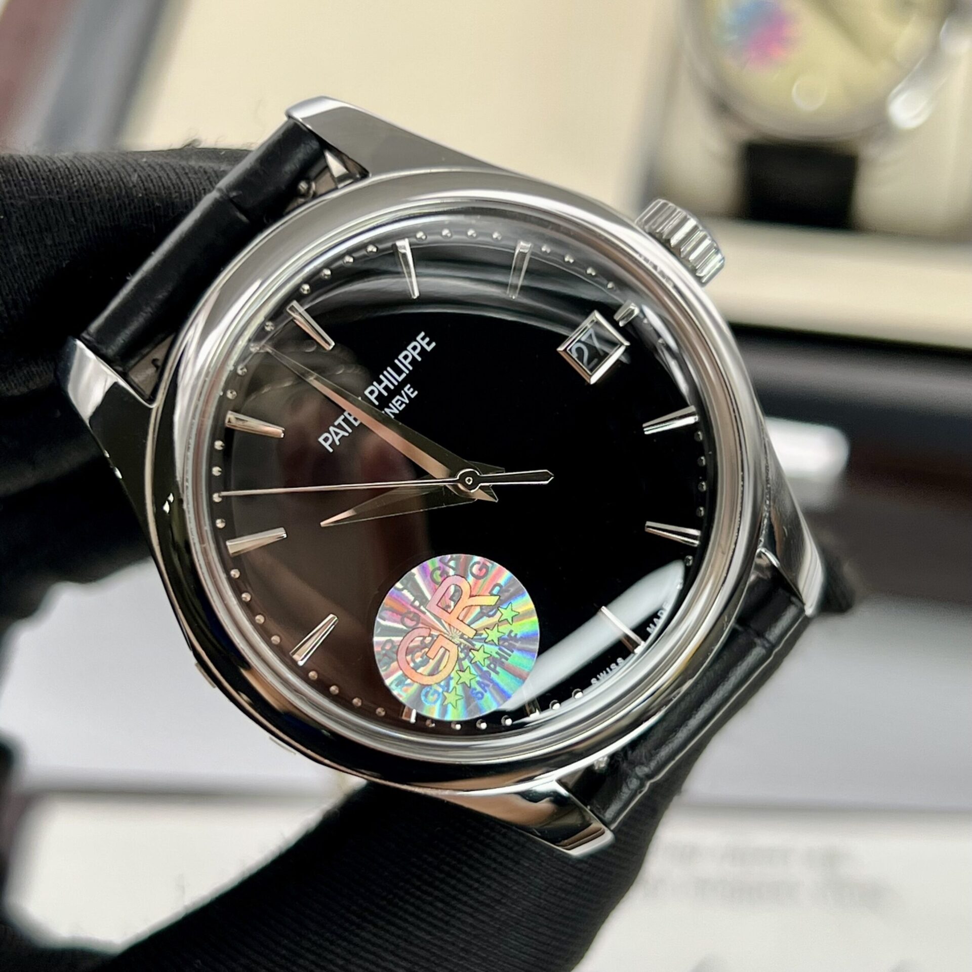 Patek Philippe Calatrava 5227G Replica 1:1 Watch Black GR Factory 39mm - Soul Replicas