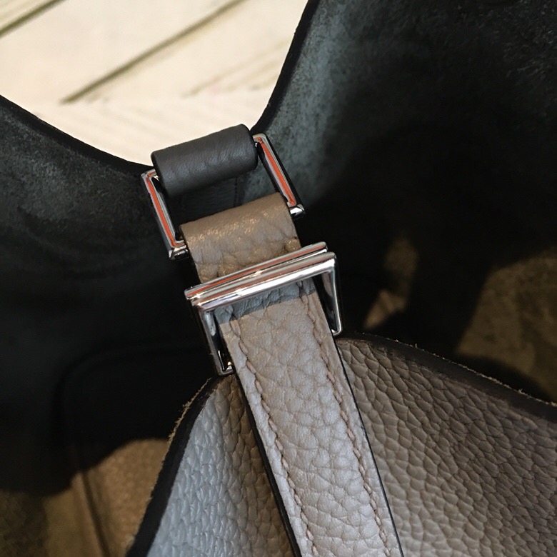 Hermes Picotin Lock 18 Grey Clemence Palladium Hardware For Women 7.5in/19cm - Soul Replicas