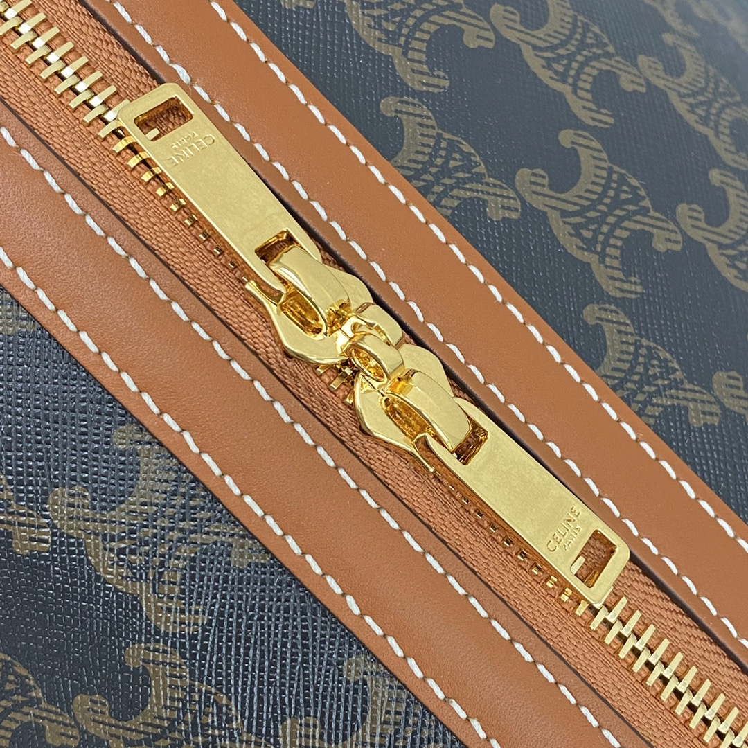 Celine Large Voyage Bag In Triomphe Canvas With Celine Print Tan For Women 20in/50cm 191472BZK.04LU - Soul Replicas