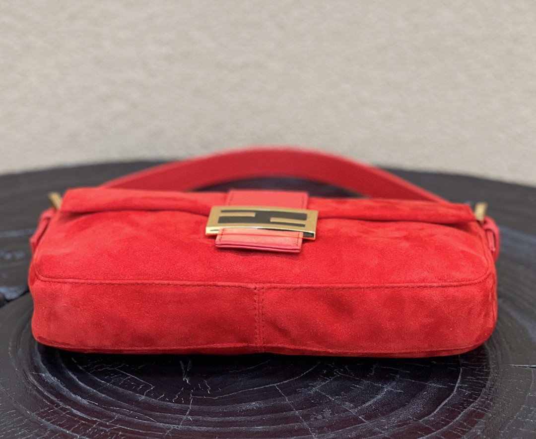 Fendi Baguette Red Bag For Woman 25cm/9.5in - Soul Replicas
