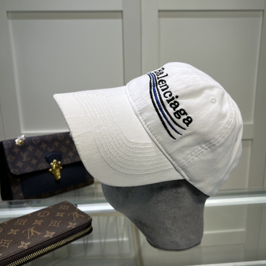 Balenciaga Political Campaign Cancelled White Cap - Soul Replicas