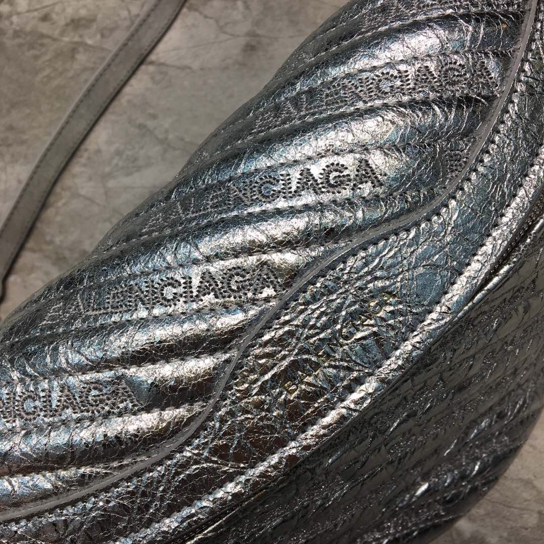 Balenciaga Souvenir XXS Belt Bag In Sliver. For Women. Women-s Bags 11.8in/30cm - Soul Replicas