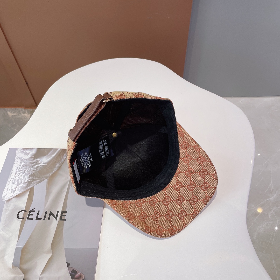 Gucci Canvas Baseball Hat With Horsebit Beige Gucci Hat - Soul Replicas