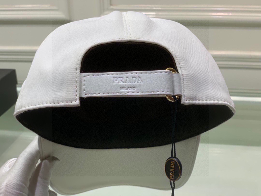 Prada Denim Baseball Cap White Prada Cap - Soul Replicas