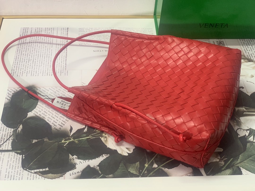 Bottega Veneta Handle Bag Red. For Women. Women's Bags 12.6in/32cm - Soul Replicas